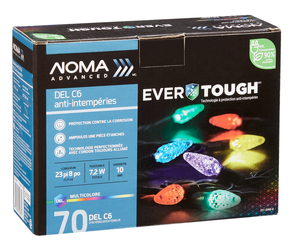 NOMA Advanced EverTough Guirlande de Noël, 70 ampoules DEL C6