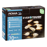 Lumières de Noël à DEL C6 résistantes aux intempéries NOMA Advanced EverTough, blanc chaud, 23 pi 8 po, paq. 70 Front_Angled_Right