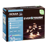 NOMA Advanced EverTough 70 Mini LED Christmas Lights, 23-ft 8-in, Warm White Front_Angled_Right