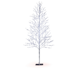 CANVAS 6-ft Wireform Silver Jewelled Tree Christmas Decoration Front_Flat