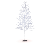 Décoration de Noël CANVAS en fil métallique, arbre argenté orné de joyaux, 6 pi Front_Flat