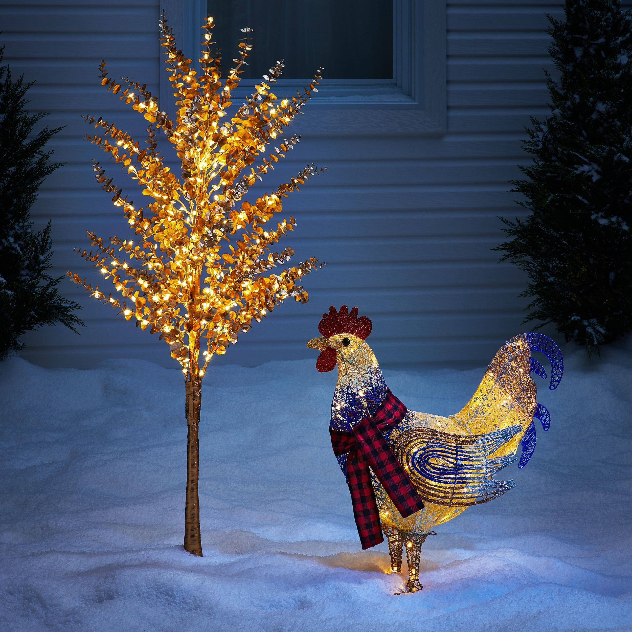 9ft Christmas Inflatable Rooster Yard Decoration By popular Gemmy.