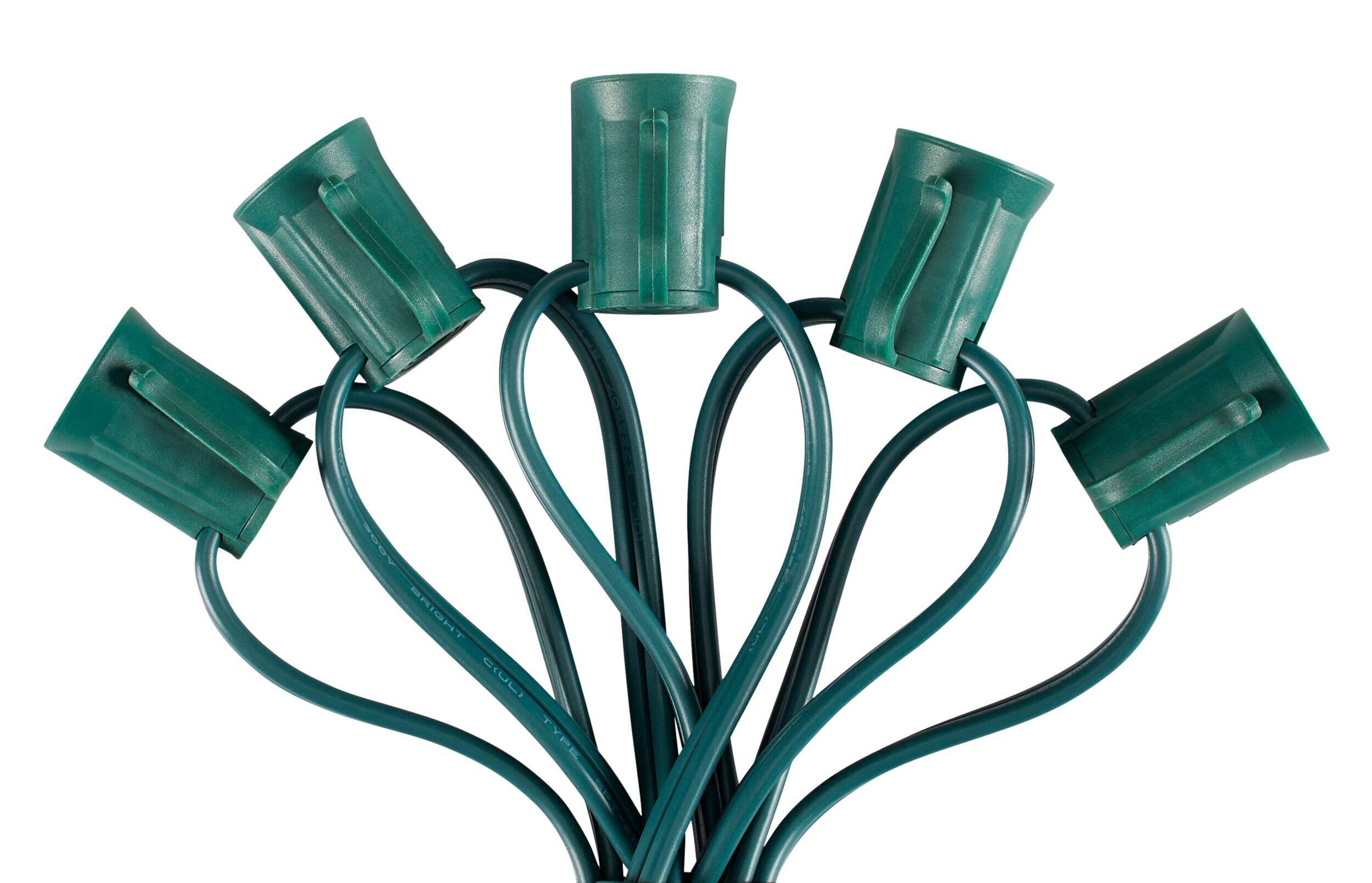 NOMA Advanced Custom C9 Stringer Christmas Light Set, 60W, 50-pc, 61-ft CloseUp