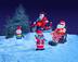 Gemmy Airblown® Santa, Christmas Décorations, 3.5-ft Composite_or_Mixed