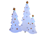 Northlight Sac de rangement de protection pour arbre de Noël vertical vert  réglable moyen