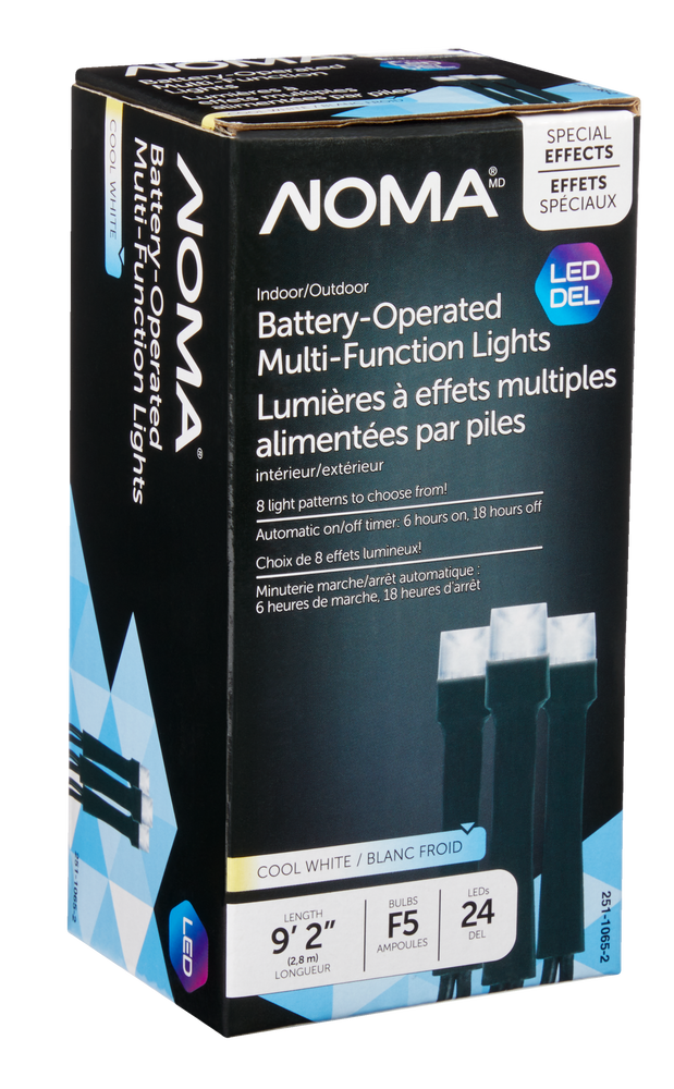 noma battery operated christmas lights