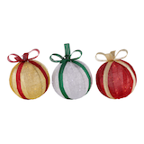 CANVAS Pre-Lit Indoor/Outdoor Christmas Decoration Sparkle Ornaments, 3-pk, 3-ft Front_Flat