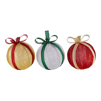 Décoration scintillante de Noël illuminée intérieur/extérieur CANVAS, paq. 3, 3 pi Front_Flat