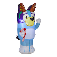 Airblown Bluey with Antlers, 3.5-ft Front_Three_Fourths_Angled_Right