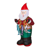 Airblown Fisherman Santa, 7-ft Front_Three_Fourths_Angled_Left
