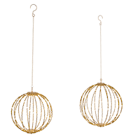 CANVAS Indoor/Outdoor Twinkling Ball Ornament Set, 2-pc Front_Flat