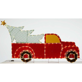 Camion rouge For Living, grand, 7 pi Front_Flat