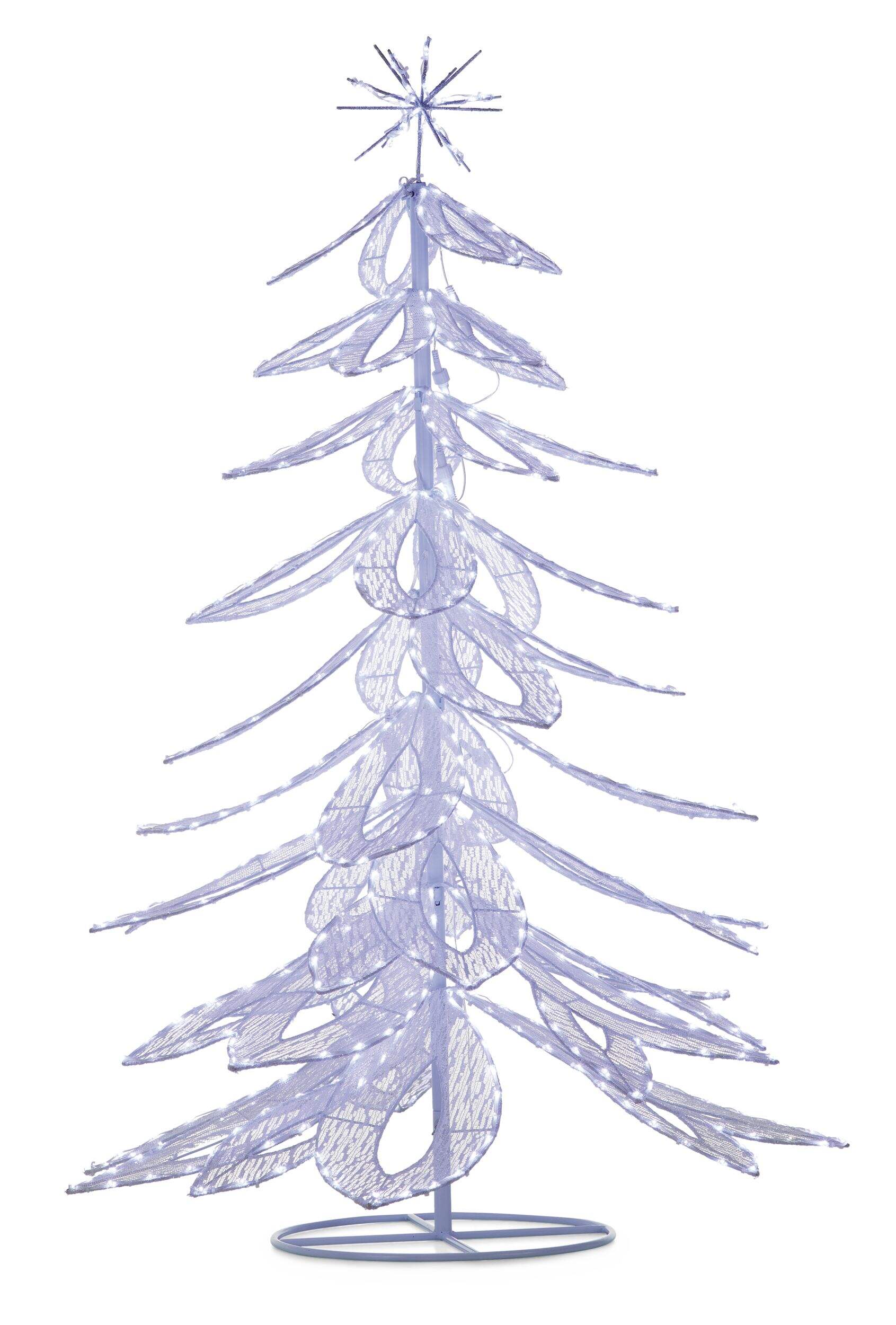 Arbre scintillant arctique CANVAS, 5 pi Front_Flat