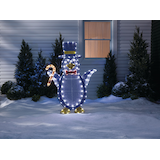 For Living 5-ft Tall Penguin with 140 Pure White LEDs Front_Flat