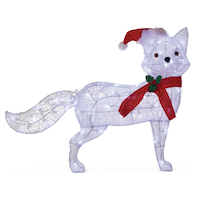 CANVAS Indoor/Outdoor Arctic Freddy The Fox, 28-in Front_Flat