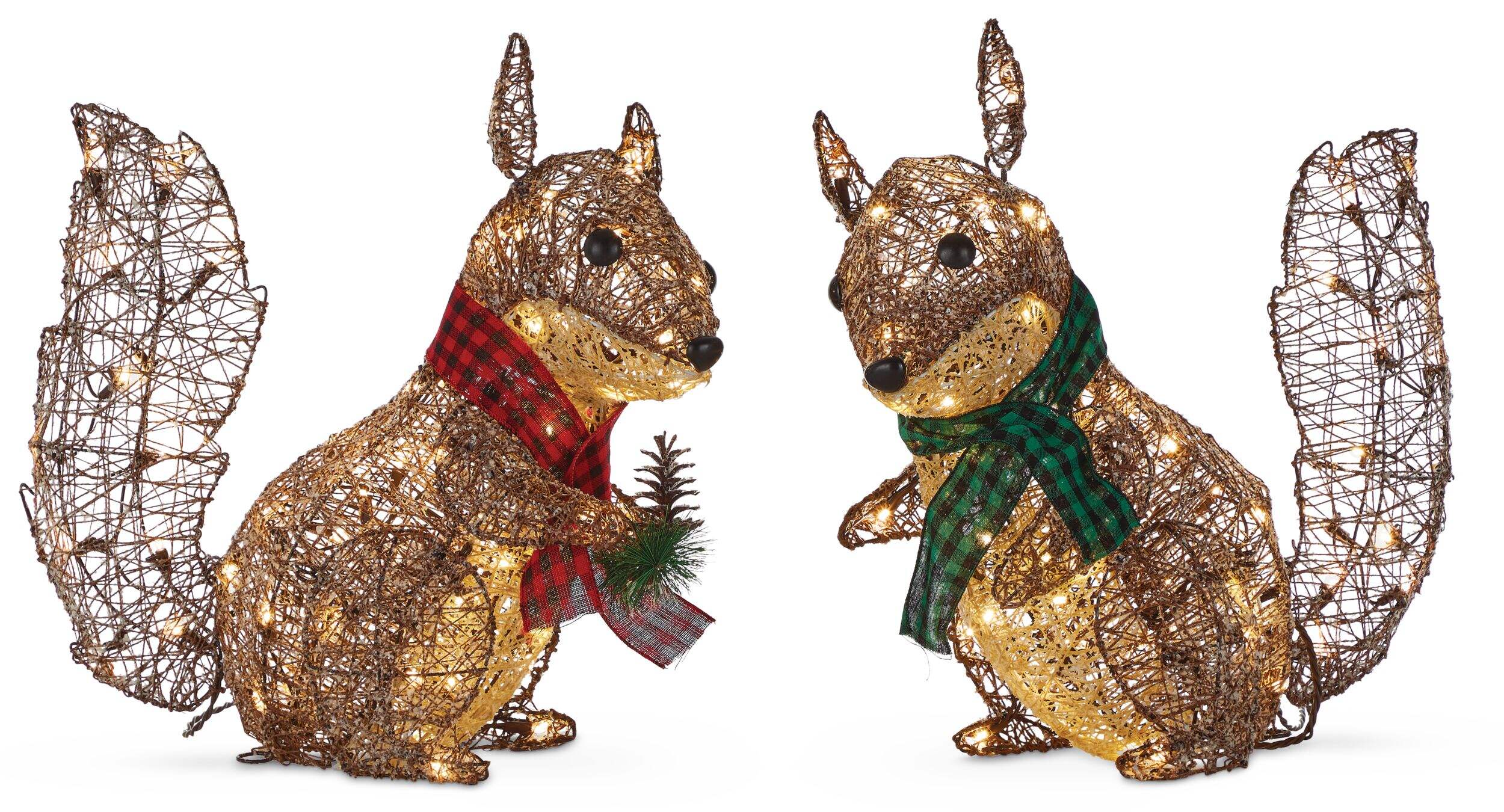 Écureuils chalet canadien CANVAS, Jack et Joey, 22 po Front_Flat