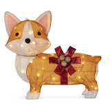 Georgie le corgi fantaisiste CANVAS, 27 po Front_Flat