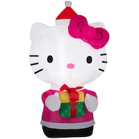 Gemmy Airblown Hello Kitty Christmas Decoration, 3.5-ft Front_Flat