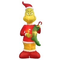 Gemmy Airblown Colossal Grinch Christmas Decoration, 9-ft Front_Flat