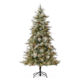 Pin enneigé illuminé CANVAS Charlotte, 7 pi Front_Flat