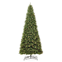 NOMA Pre-Lit Dawson Christmas Tree, 1350 Mini LED Lights, 12-ft Front_Flat