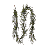 Guirlande d'épinette illuminée CANVAS de 9 pi Front_Flat