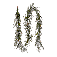 Guirlande d'épinette illuminée CANVAS de 9 pi Front_Flat