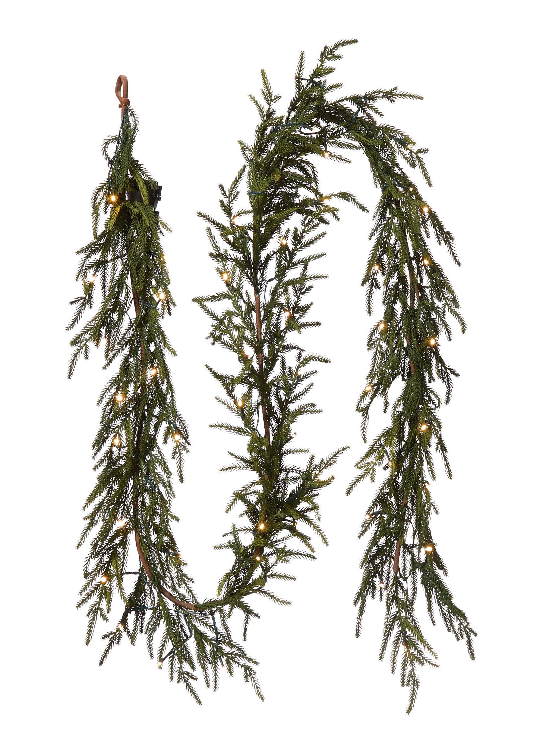 CANVAS Pre-Lit Spruce Garland, 9-ft Front_Flat