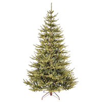 CANVAS Pre-Lit Rhodes Unswept Christmas Twinkle Tree, 650 Warm White LED Lights, 7-ft