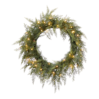 Couronne de cèdre Ashford CANVAS, 24 po Front_Flat