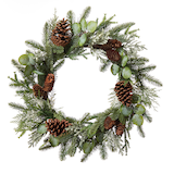 Couronne mixte en polyéthylène chatoyante CANVAS, 24 po Front_Flat