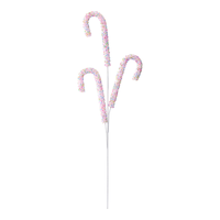CANVAS Spray Holiday Decoration, Large Funfetti Candy Cane