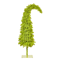 For Living Pre-Lit Indoor Crumpit Christmas Tree, 110 LED Lights, 4.5-ft Front_Flat