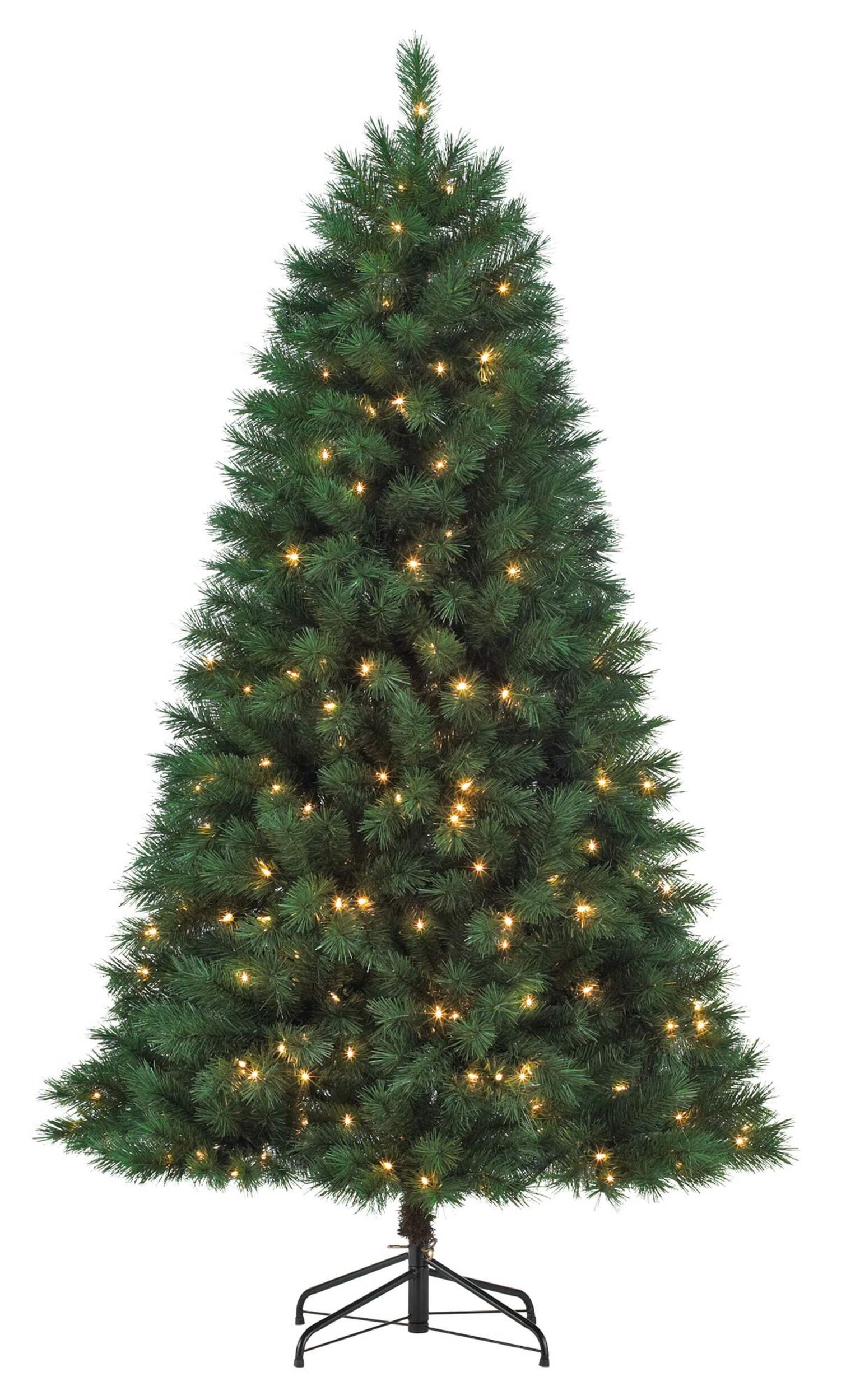 NOMA Bowen - Sapin de Noël illuminé, pin à pointes fines, 6,5 pi Front_Flat