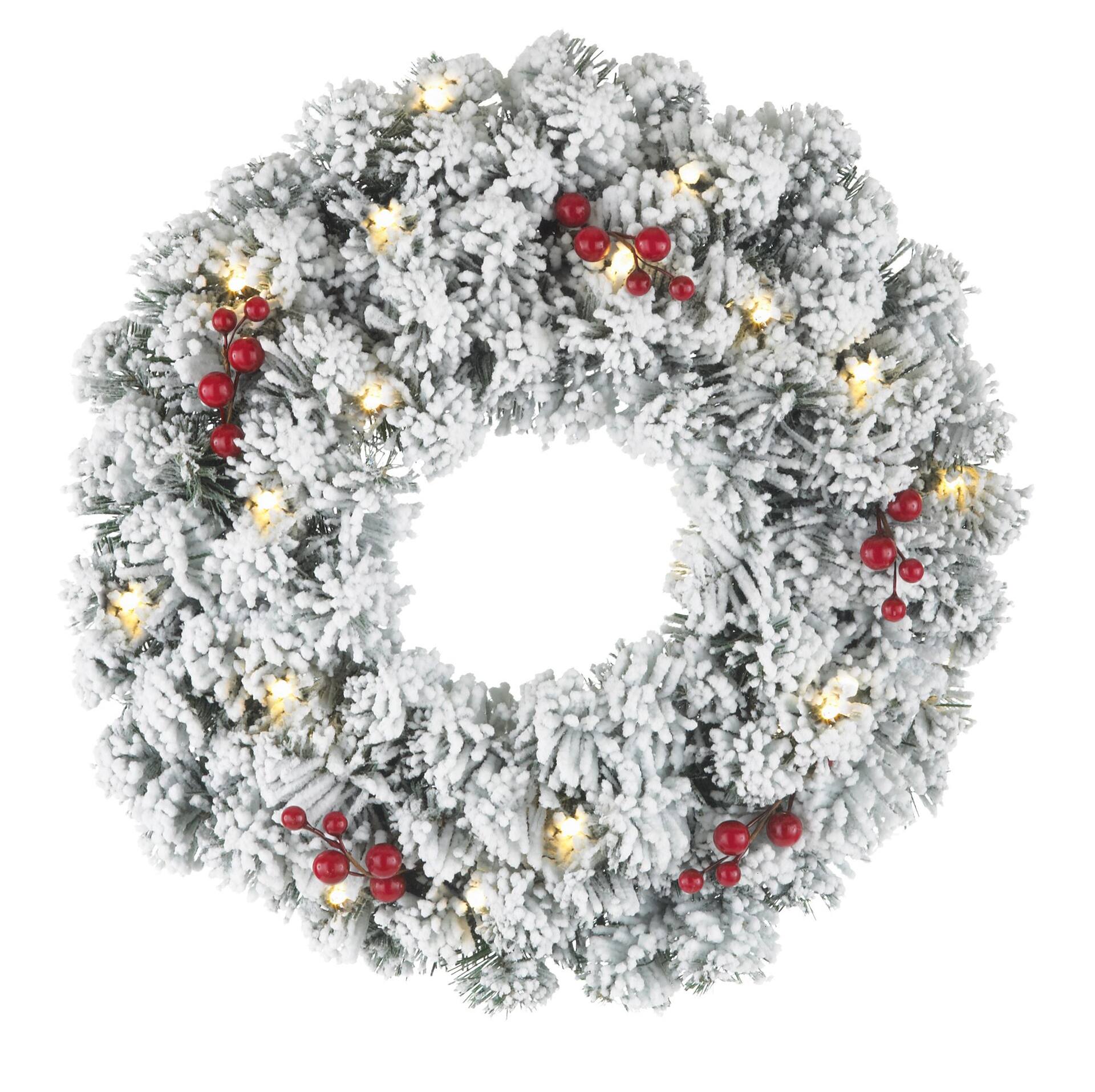 NOMA Pre-Lit Wreath and Topiary Potted Tree, 2-pc | Canadian Tire