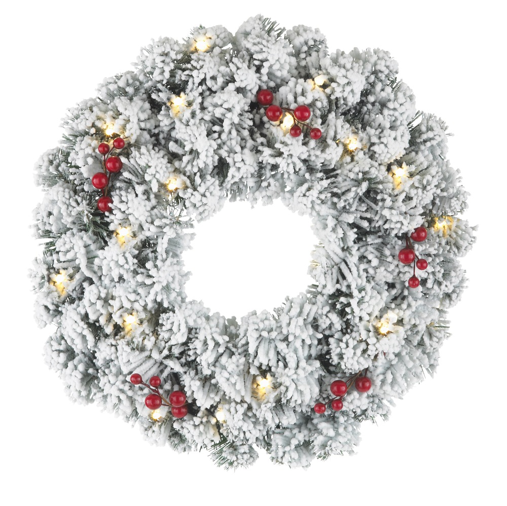 Couronne et topiaire en pot illuminées NOMA, 2 pces Canadian Tire