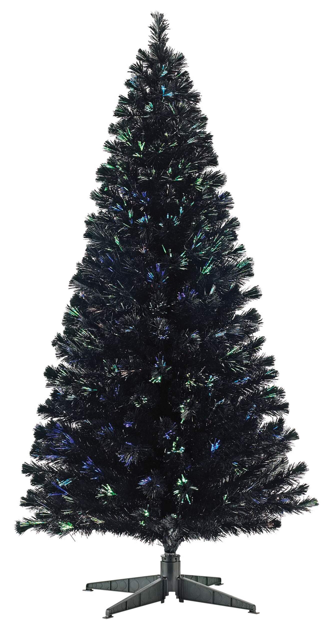 NOMA - Sapin de Noël illuminé à DEL, noir, 6 pi Front_Flat