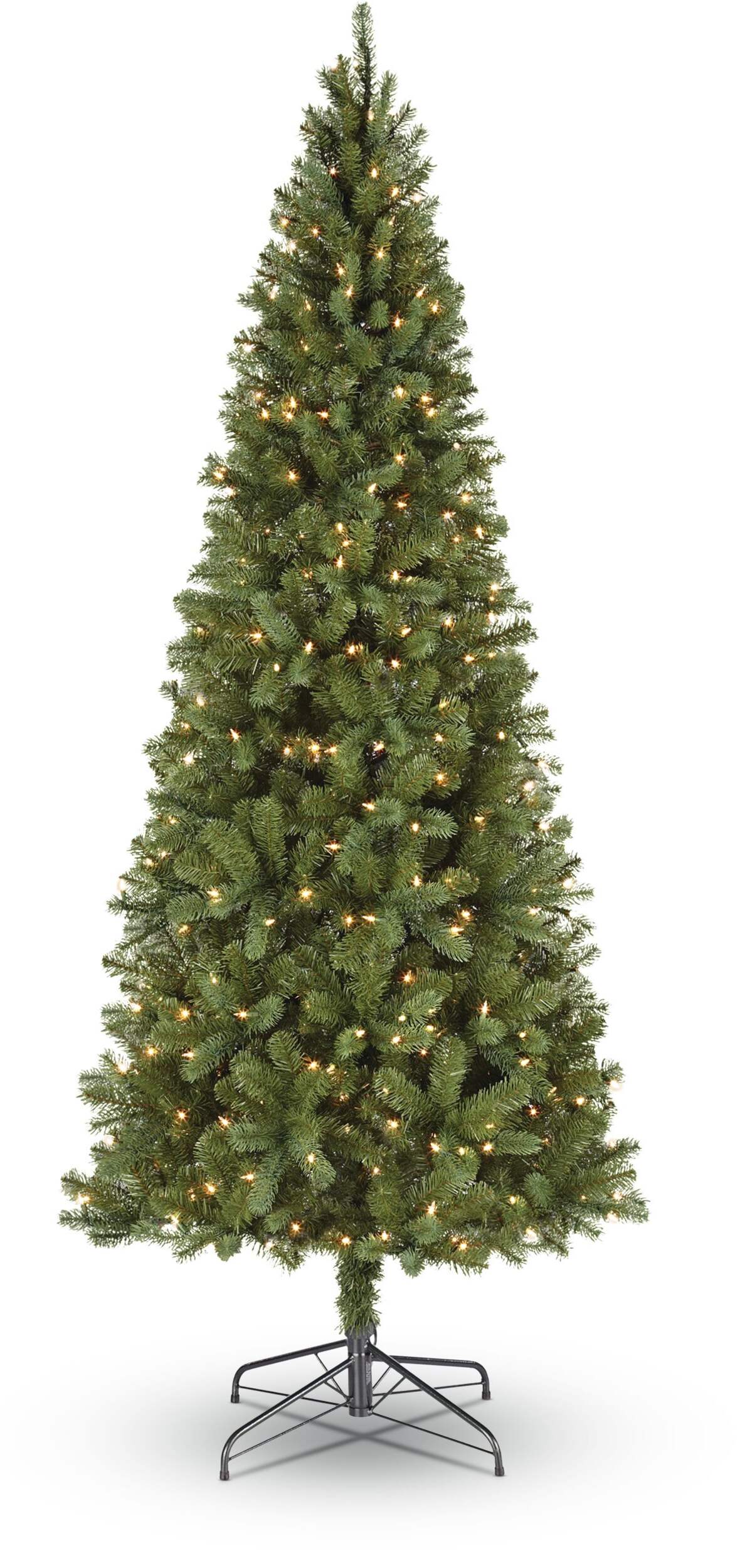 NOMA Pre-Lit Marcelle Slim Mixed Tip Christmas Tree, 7-ft Front_Elevated
