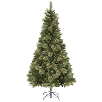 NOMA Pre-Lit Helena Cashmere Christmas Tree, 7-ft Front_Flat