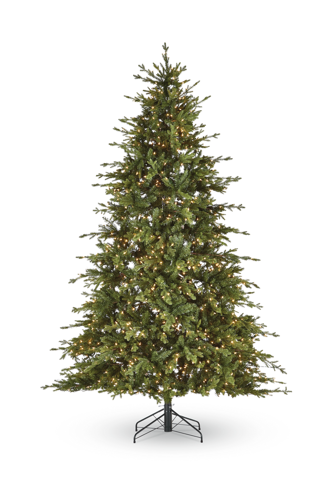 Pre-Lit Oxford Liberty Pine Tree with Tree Stand, 1250 Incandescent Lights, 9-ft CANVAS