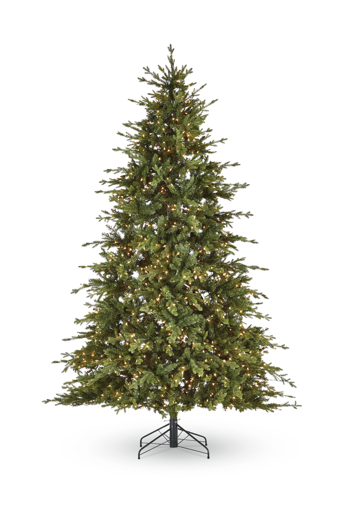 CANVAS PreLit Oxford Liberty Pine Tree with Tree Stand, 1250 Incandescent Lights, 9ft
