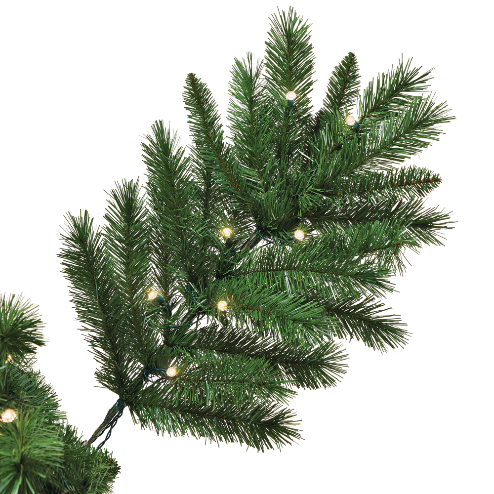 NOMA Collins Pre-Lit White LED Pine Christmas Tree, 7.5-ft | Canadian Tire