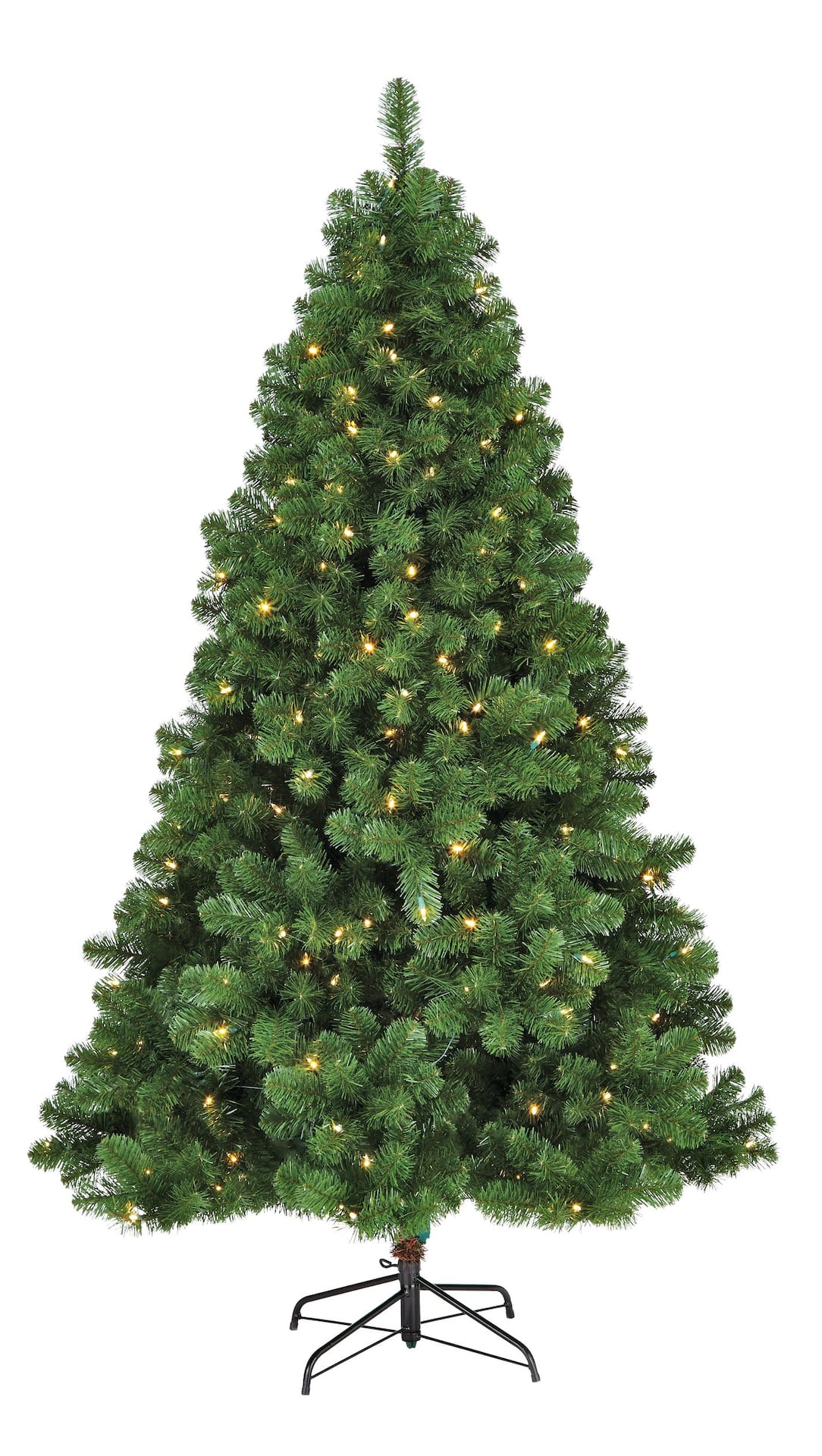NOMA Pre-Lit Linden Colour-Changing Pine Christmas Tree, 6.5-ft