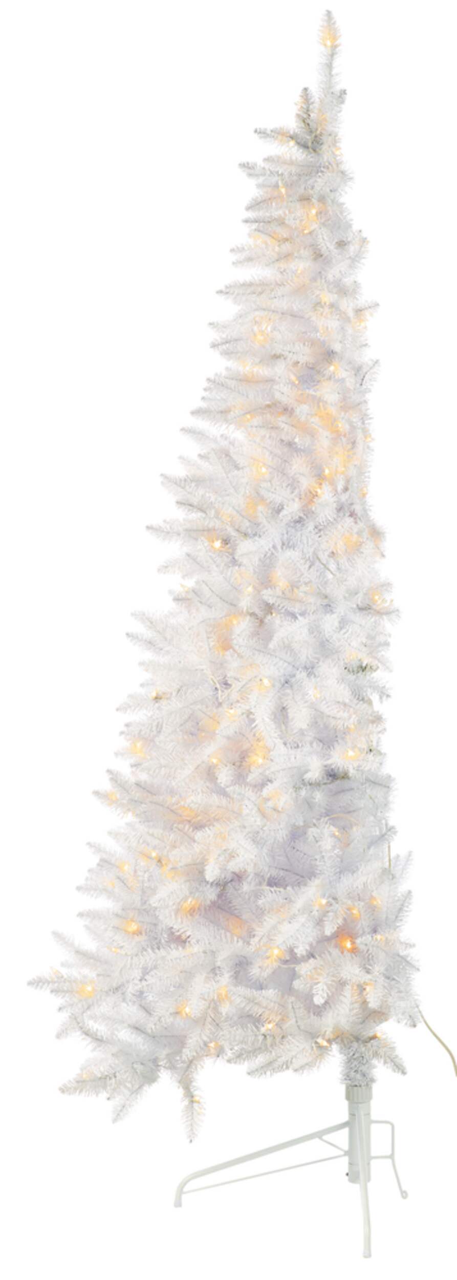 NOMA White Low Glow PreLit Half Christmas Tree, 7ft Canadian Tire