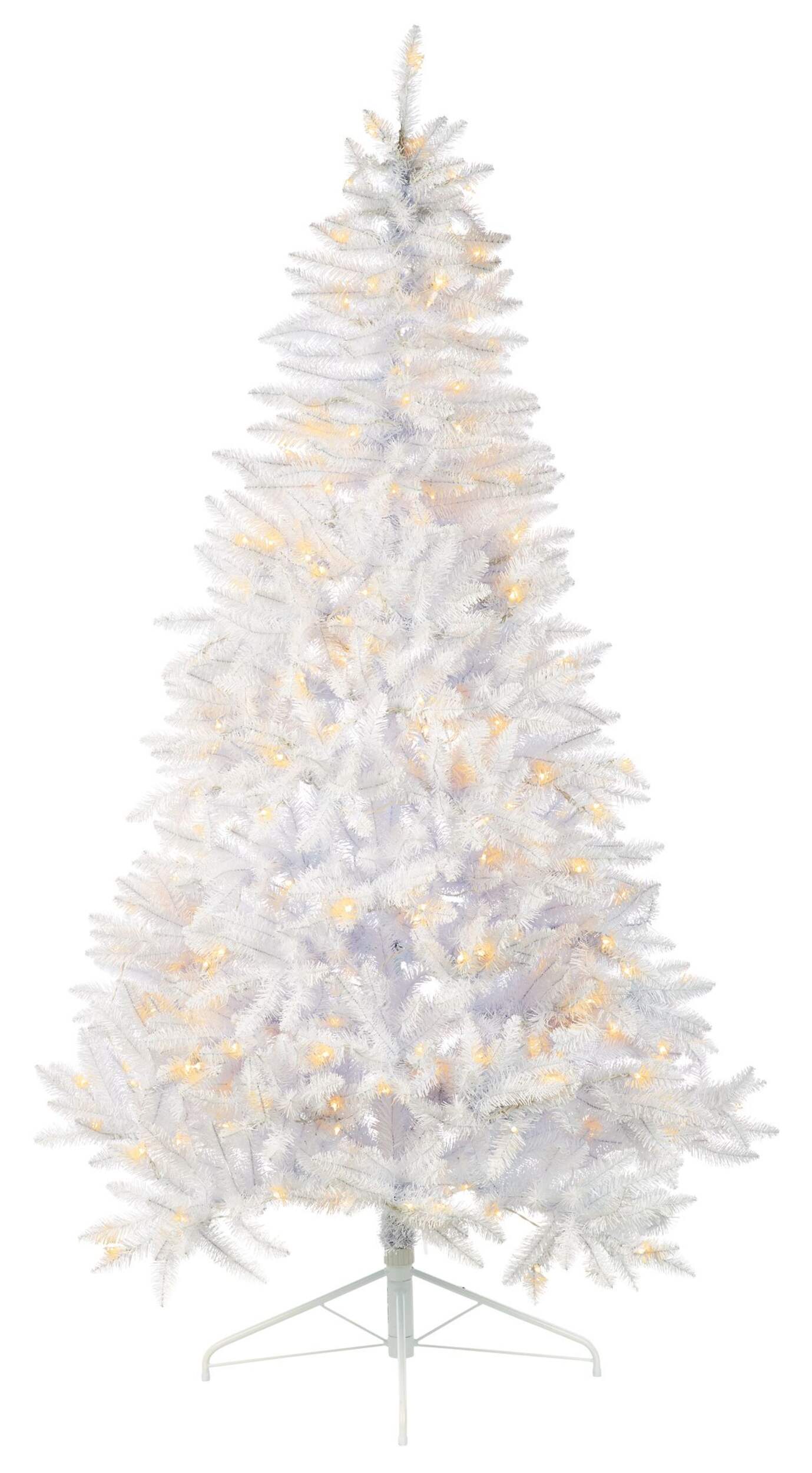NOMA White Low Glow PreLit Half Christmas Tree, 7ft Canadian Tire