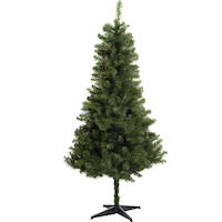 For Living Un-Lit Mercier Christmas Tree with Tree Stand, 6-ft Front_Flat
