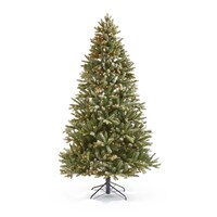 CANVAS Pre-lit Powdered Peak Fir Tree, 7-ft Front_Flat