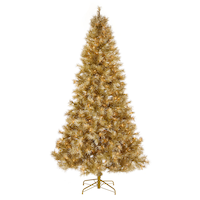 NOMA Pre-Lit Champagne Tree Christmas Tree, 7.5-ft Front_Flat