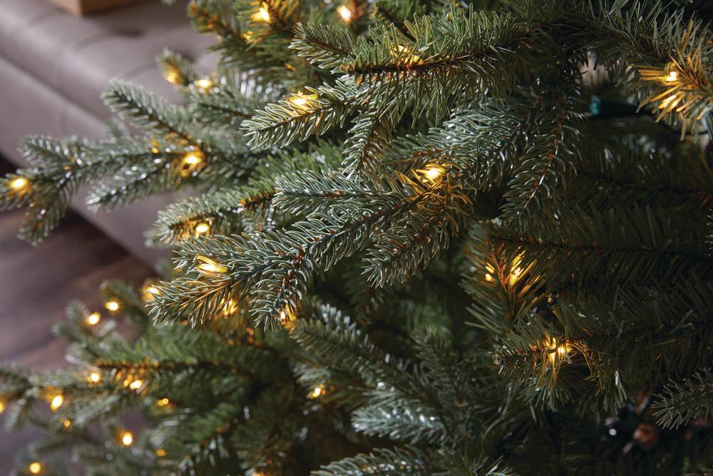 christmas tree with micro led lights