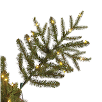 CANVAS Pre-Lit Piedmont Fir Christmas Tree, 1000 Micro-Brite LED Lights, 7.5-ft